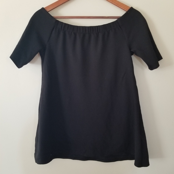 THE Nines By HATCH Maternity  Off-Shoulder Top In Black Size Small - Picture 9 of 9